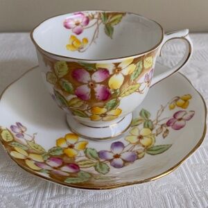 Royal Albert Clematis Cup & Saucer